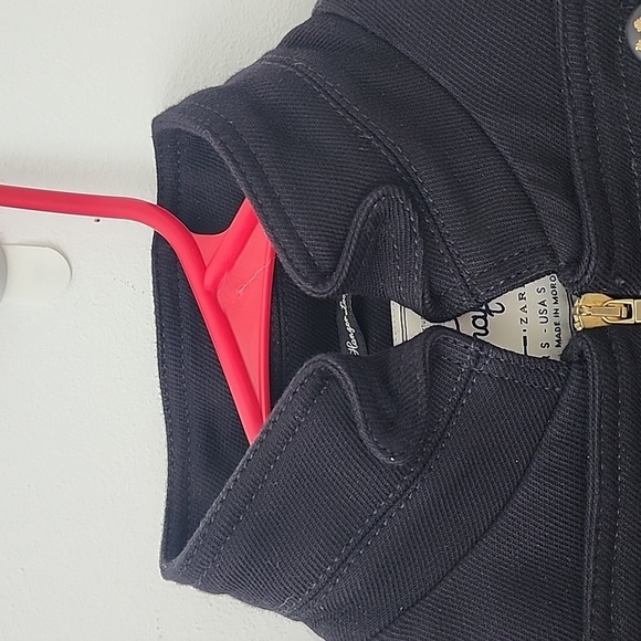 Zara Military Jacket 100% Cotton en black Size Small - Picture 6 of 14